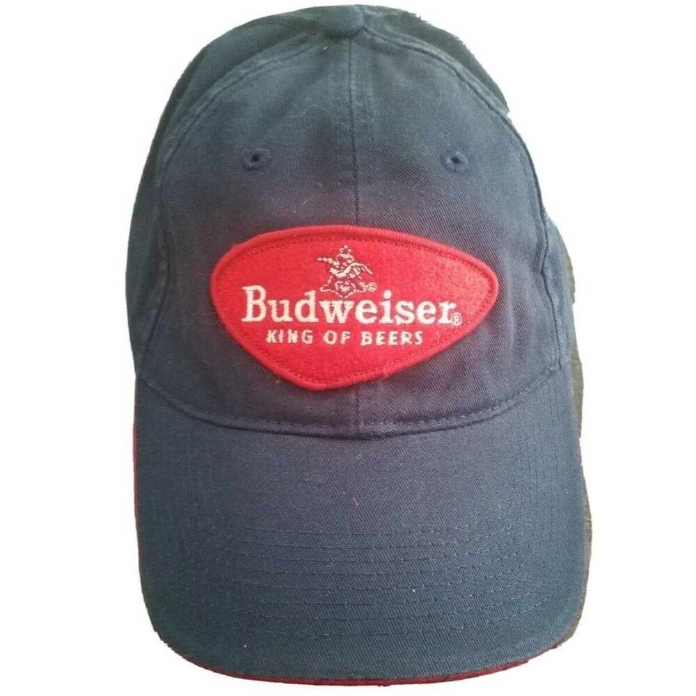 Budweiser King of Beers Blue Baseball Hat Cap Adult OSFM Adjustable